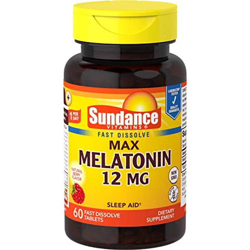 Sundance Sundance Vitamins® Melatonin – 12 mg Tablets Vitamins & Supplements