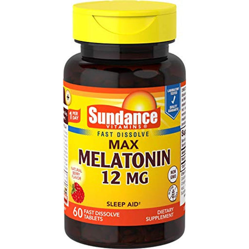 Sundance Sundance Vitamins® Melatonin – 12 mg Tablets Vitamins & Supplements