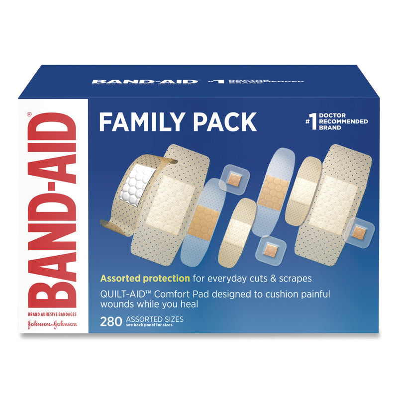 Band-Aid Band-Aid Brand Adhesive Bandage Family Variety Pack, Sheer And Clear Bandages, Assorted Sizes Medical Tape & Bandages