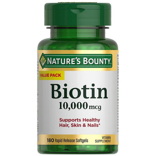 Nature's Bounty Nature’s Bounty® Biotin – 10,000 mcg Rapid Release Softgels Nails