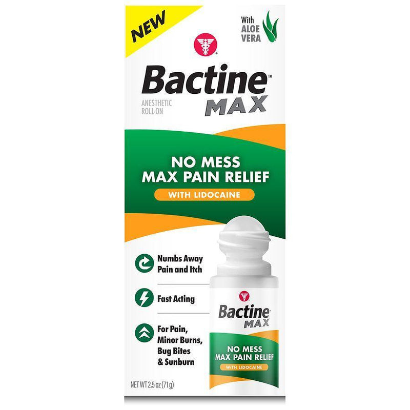 Bactine Max Bactine Max No Mess Lidocaine Roll-On Label Tapes & Refill Rolls