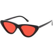 zeroUV Retro 1990's Narrow Color Tone Flat Lens Cat Eye Sunglasses C522 Sunglasses