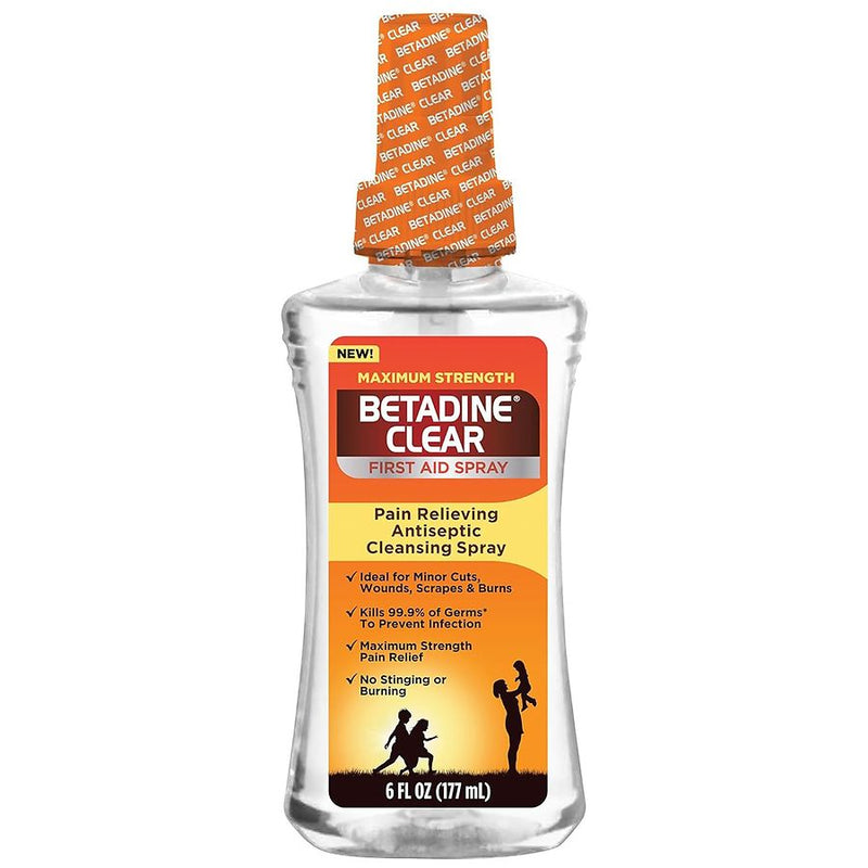 Betadine Betadine Clear  Maximum Strength  First Aid Spray 6 Fl Oz First Aid