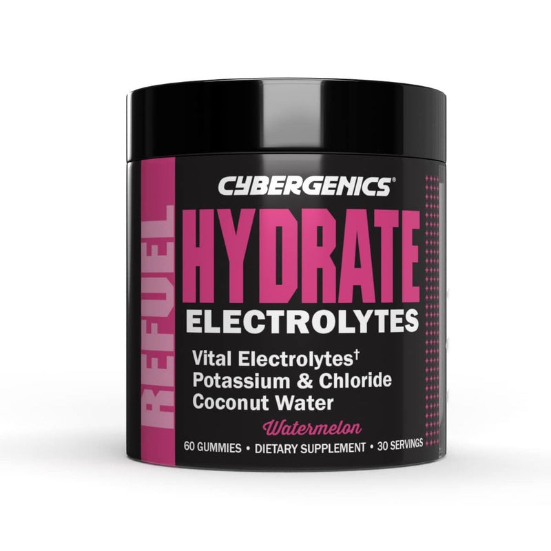 Cybergenics Cybergenics Hydrate Gummies, Vital Electrolytes, Supports Recovery, 60 Gummies Vitamins & Supplements