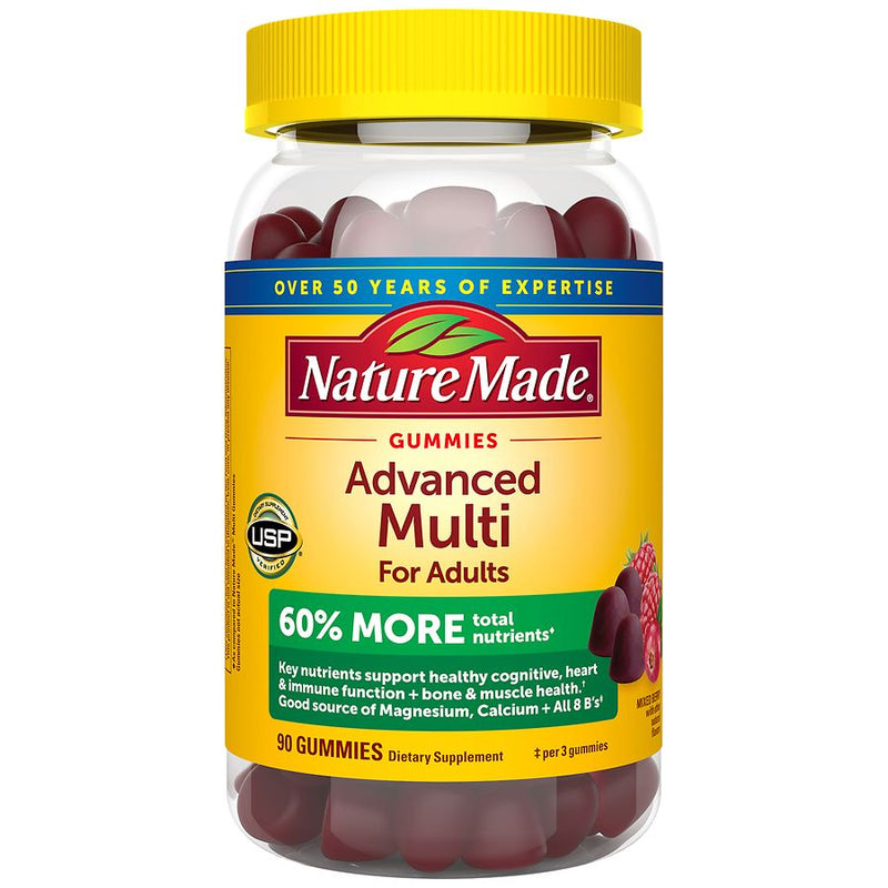 Nature Made Nature Made Advanced Multi For Adults Multivitamin Gummies Mixed Berry Flavor Vitamins & Supplements
