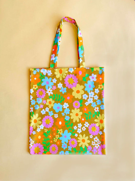 Tote Bag — Green Flower Power