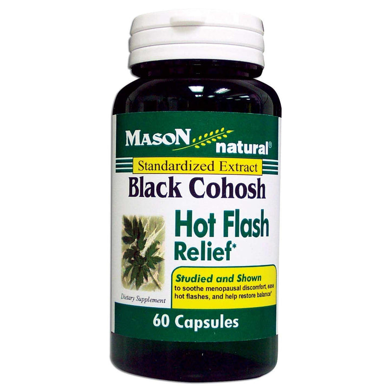 Mason Natural Mason Natural Black Cohosh Hot Flash Relief Standardized Extract Capsules 60 Vitamins & Supplements