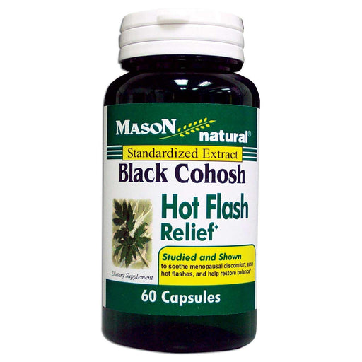 Mason Natural Mason Natural Black Cohosh Hot Flash Relief Standardized Extract Capsules 60 Vitamins & Supplements