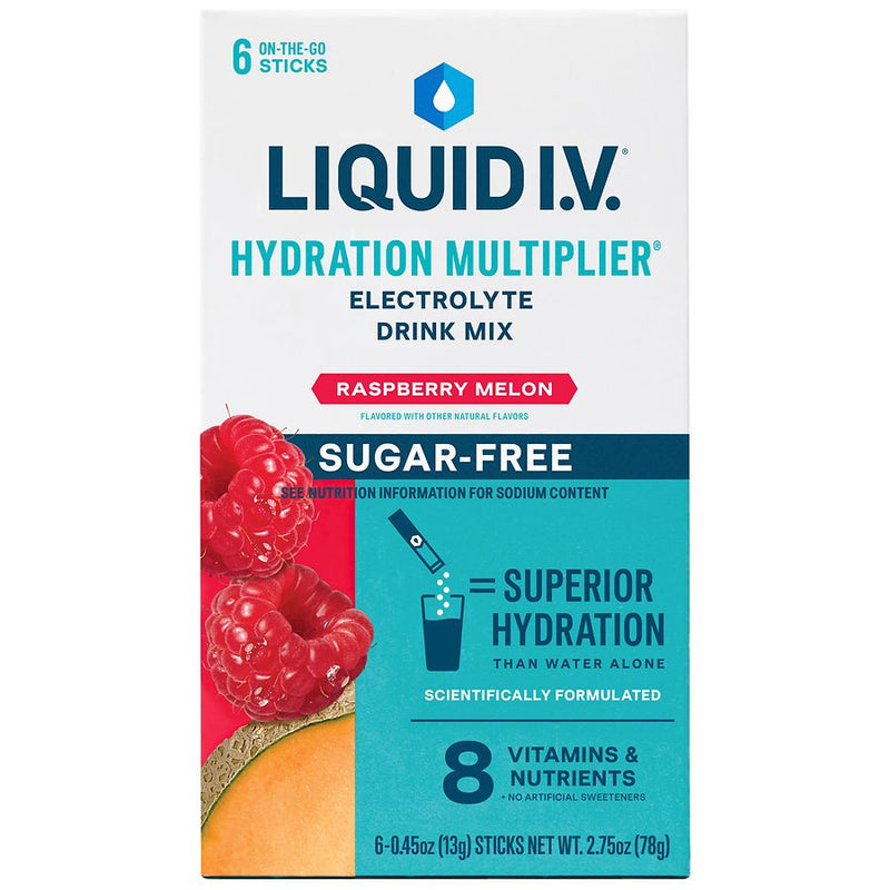 Liquid I.V. Liquid I.V. 6 Ct Sugar Free Raspberry Melon Case Melons