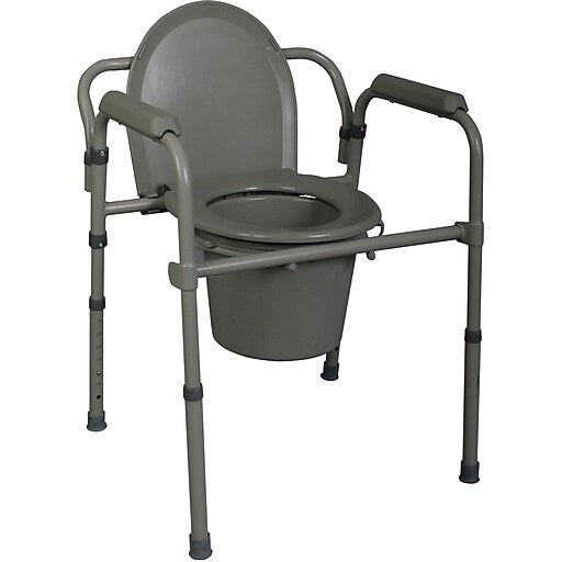 Medline Medline MDS89664 3-in-1 Steel Bedside Commode Mobility & Accessibility