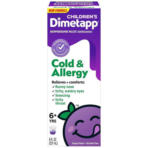 Children's Dimetapp Children's Dimetapp 6+ Yrs Grape Flavor Cold & Allergy 8 Fl Oz Grapes