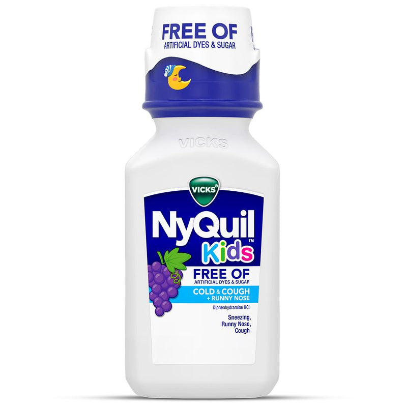 Vicks Nyquil Vicks® NyQuil™ Kids Nighttime – Honey Flavor (Artificial Free Formula) Grapes