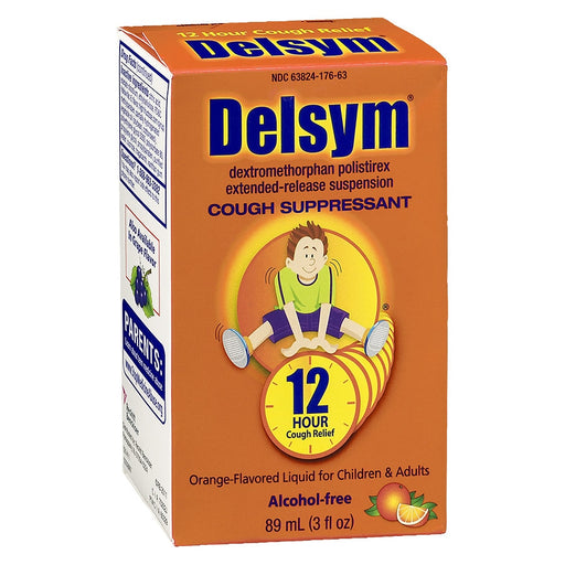 Delsym Delsym Children’s Cough 12 Hour Relief Orange Flavored Liquid 3 Fl Oz Health & Beauty