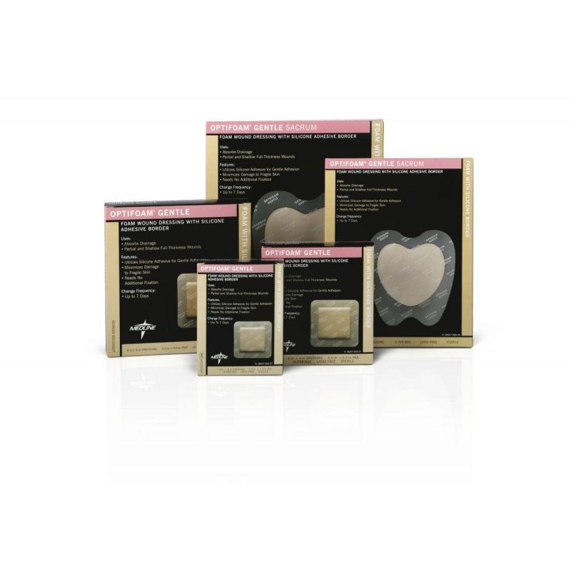 0 Optifoam Gentle Foam Dressing 4 X 4 In Health Care