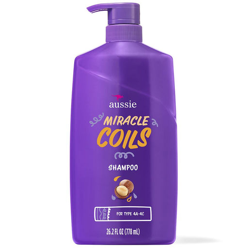 Aussie Aussie Miracle Coils With Macadamia Nut Oil Shampoo - 26.2 Fl Oz Shampoo White Smoke