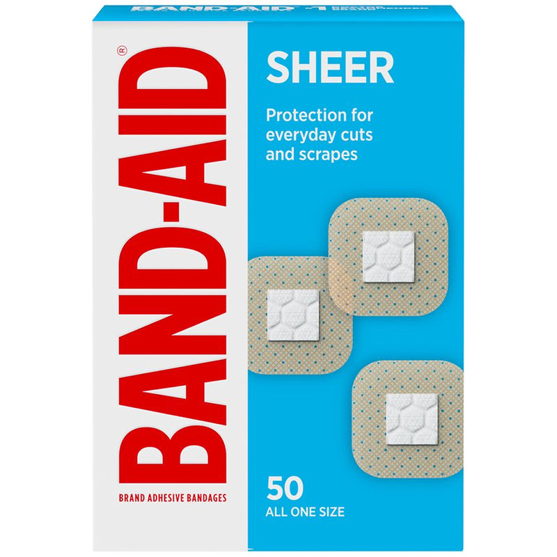 Band Aid Brand Band Aid Brand Band-Aid Adhesive Sheer Sports Bandages - All One Size - 50ct Health & Beauty
