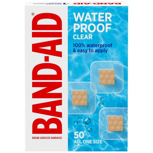 Band-Aid Brand Band-Aid Brand Waterproof Clear Spot Square Bandages One Size First Aid Dark Turquoise