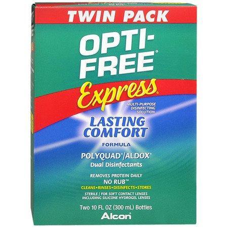 Opti Free Opti Free Multi-Purpose Disinfection Solution, Express, Twin Pack Personal Care Sea Green