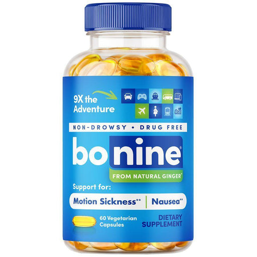Bonine Bonine Ginger Root Extract Liquid Capsules, Non-Drowsy Motion Sickness Relief Ginger Root