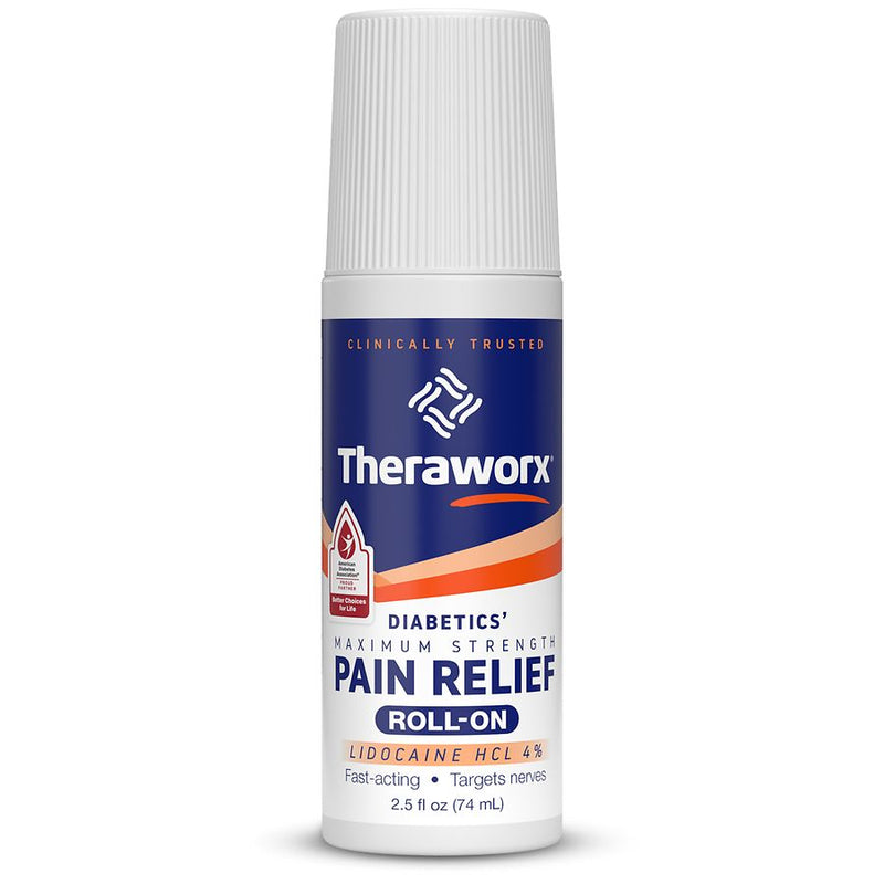 Theraworx Theraworx® for Diabetics – Max Strength Pain Relief (4% Lidocaine) Health Care