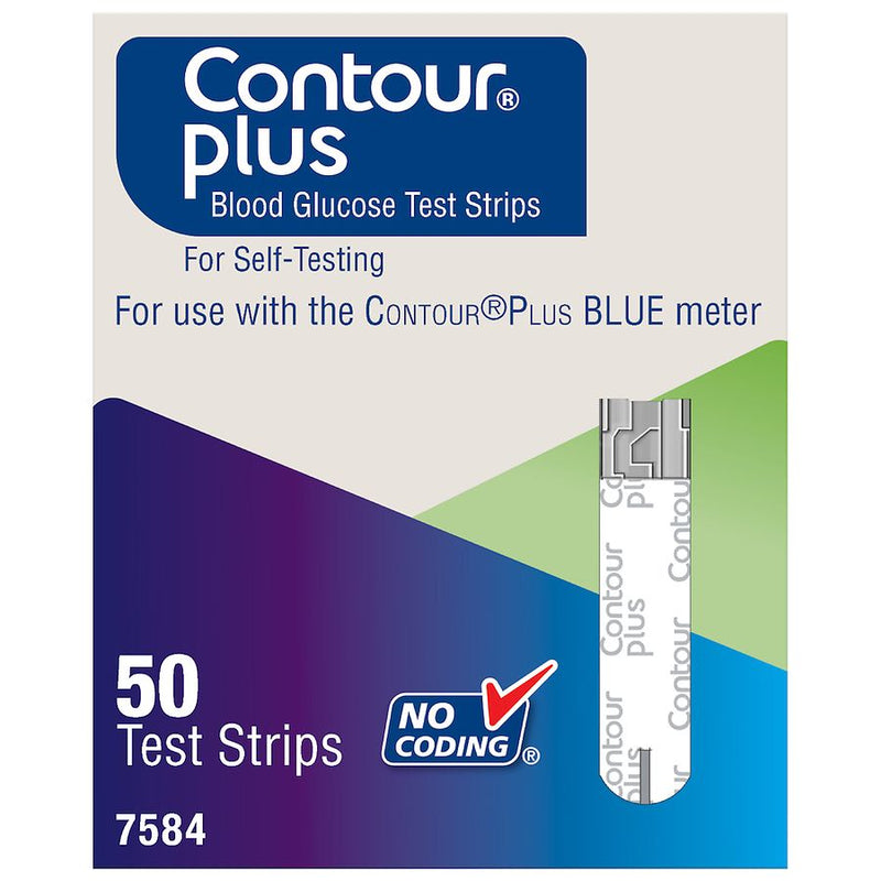 Contour Plus Blue Contour Plus Blue Blood Glucose Test Strips Blood Glucose Test Strips
