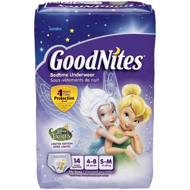 GoodNites GoodNites Small/Medium Disney Princess Moana Girls Nighttime Underwear Diapers