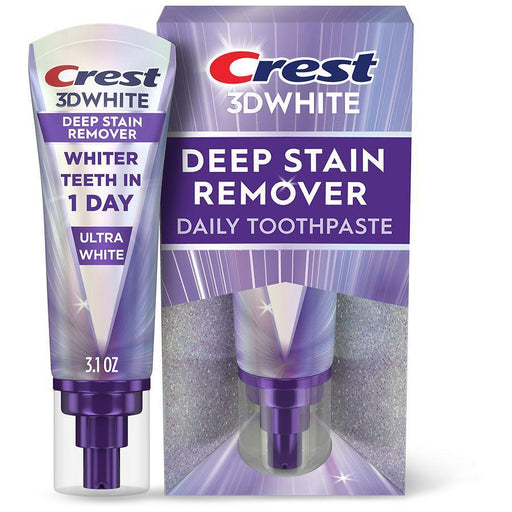 Crest Crest 3DWhite Brilliance Deep Stain Remover Ultra White Toothpaste 3.1 oz Toothpaste