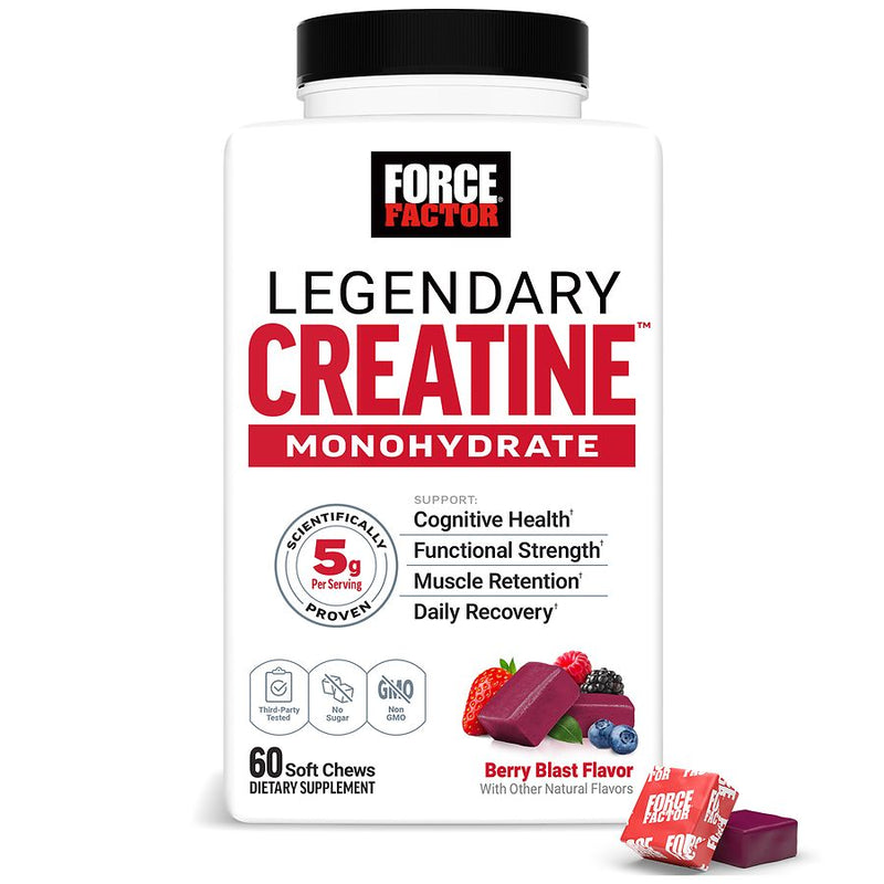 Force Factor Force Factor Legendary Creatine Soft Chews Berry Blast Nutrition Gels & Chews