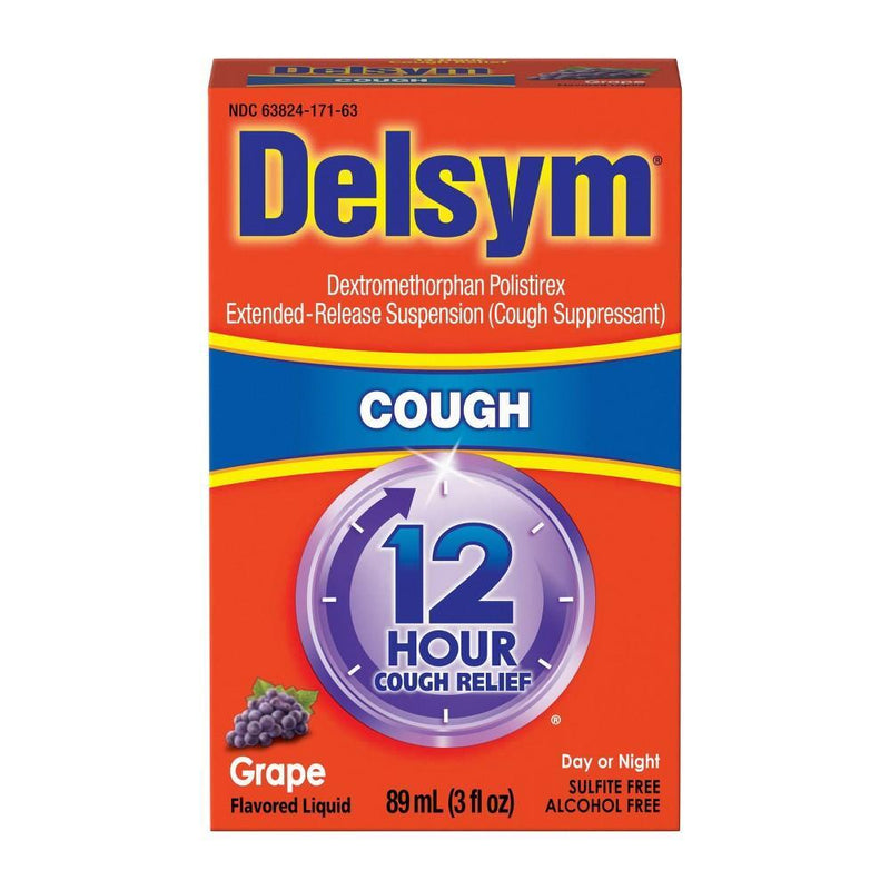 Delsym Delsym Cough Suppressant 12 Hour Relief Day Or Night Grape Flavored Liquid Health & Beauty