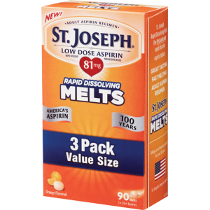 0 St Joseph Aspirin 81 Mg Rapid Dissolving Melts 90 Ct Geiger Counters Tomato
