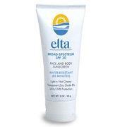 0 Elta Broad-Spectrum SPF 30 Face And Body Sunscreen Water-Resistant 3oz Sunscreen White Smoke