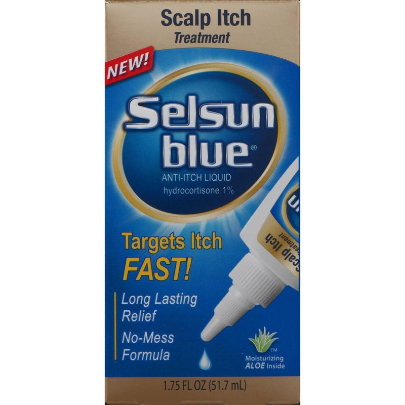 Selsun Blue Selsun Blue Anti-Itch Liquid Scalp Itch Treatment Shampoo Midnight Blue