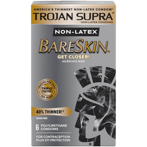 Trojan Trojan Supra Lubricated Premium Condoms, Microsheer Polyurethane Condoms