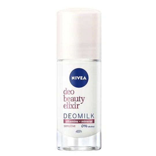 Nivea Nivea Deo Beauty Elixir Deomilk Sensitive Ball Antiperspirant Deodorant Roll-on 40 Ml Bath & Body