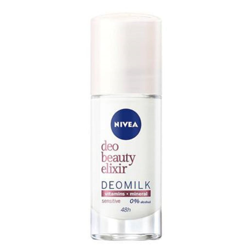 Nivea Nivea Deo Beauty Elixir Deomilk Sensitive Ball Antiperspirant Deodorant Roll-on 40 Ml Bath & Body
