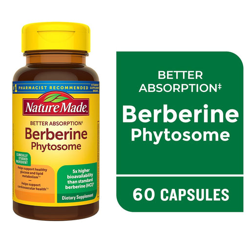 Nature Made NM Berberine Phytosom Cp 550Mg 60 Vitamins & Supplements