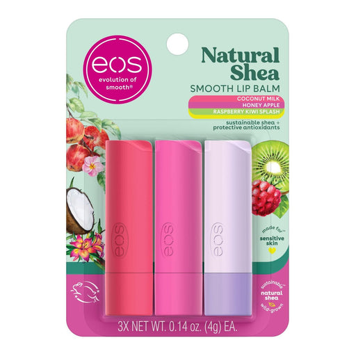eos Eos L/B St 0.14 Oz Cn/Mlk /Hna /Rsp Lip Balms & Treatments Light Gray