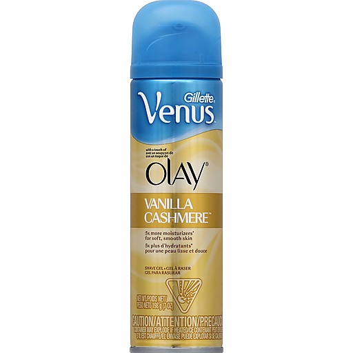 Gillette Gillette Venus With A Touch Of Olay Vanilla Cashmere, Shave Gel - 7oz Razors & Razor Blades Steel Blue