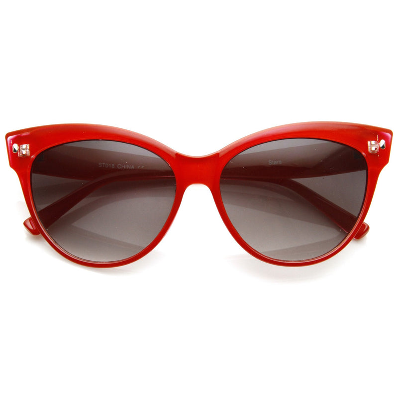 zeroUV High Pointed Tip Inset Frame Oversize Cat Eye Sunglasses 8462 Sunglasses