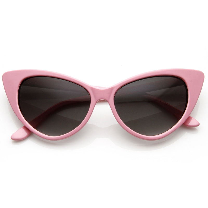 zeroUV Womens Fashion Hot Tip Pointed Vintage Cat Eye Sunglasses 8371 Sunglasses