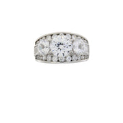 Bids.com Cubic Zirconium CZ SS Bridal Sterling Silver Rings