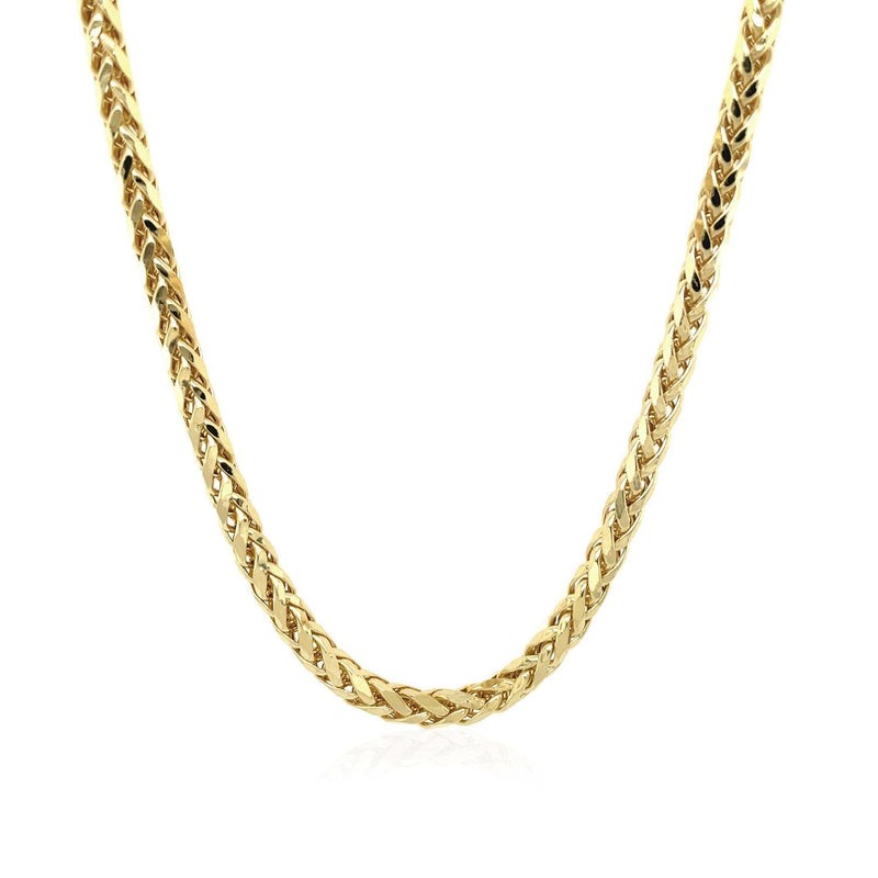 Bids.com 3.15mm 14k Yellow Gold Diamond Cut Round Franco Chain Necklaces