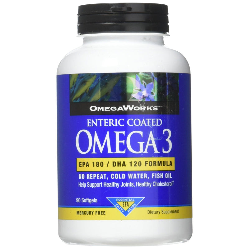 OmegaWorks OmegaWorks Omega-3 Enteric Coated 90 Soft Gels Vitamins & Supplements