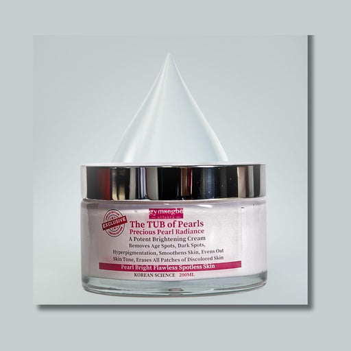 gymsegbë The Tub Of Pearls Precious Pearl Radiance  Brightening Cream Anti-Aging, Dark Spots, Hyperpigmentation Gray 1 Jar Save $95,2 Jars Save $240