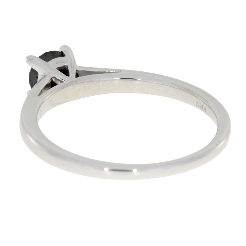 Bids.com .50ct Black Diamond Eng Only Sterling Silver Rings