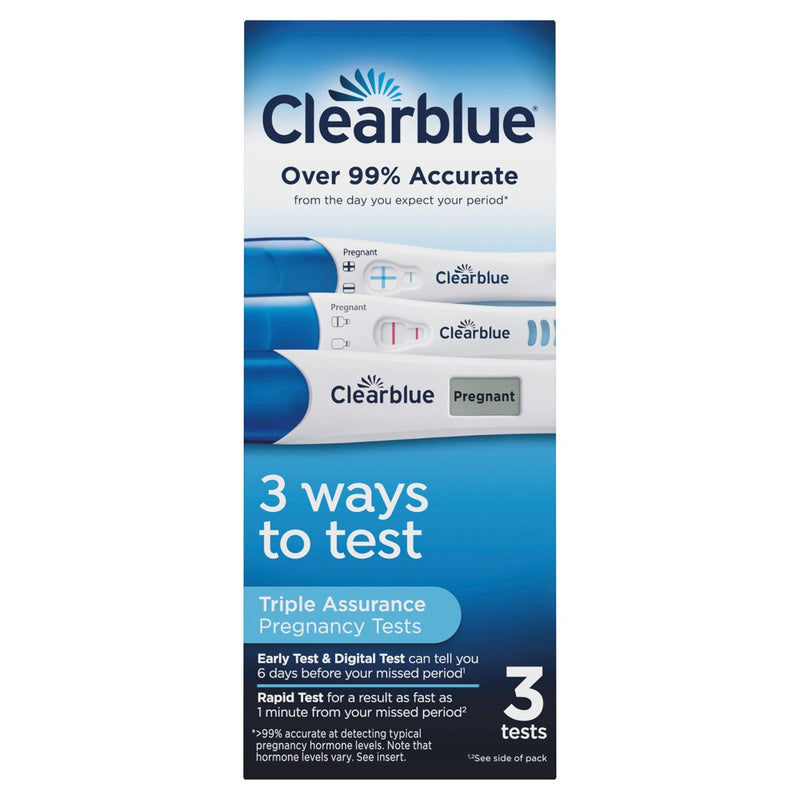 Clearblue Clearblue Triple Assurance Pregnancy Tests - 3ct Pregnancy Tests
