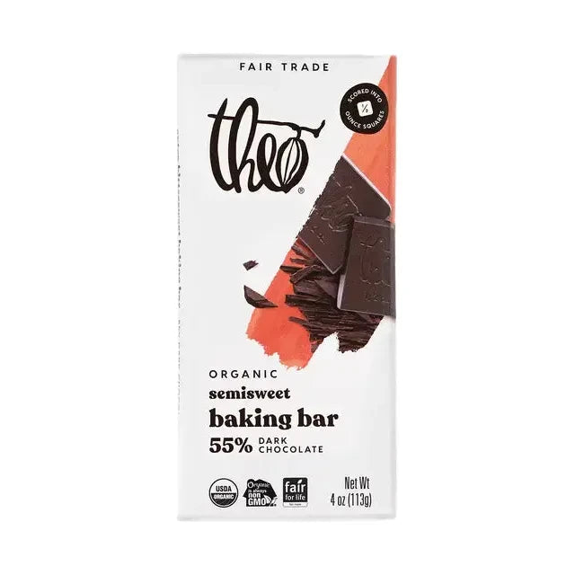 Theo Chocolate - Bk Bar Dark Chocolate 55% (Pack of 10-4oz )