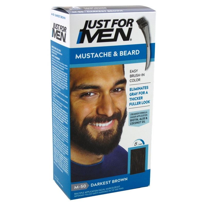 Mill's Beauty Supply Just For Men Mustache & Beard Darkest Brown M-50 Hair Dye