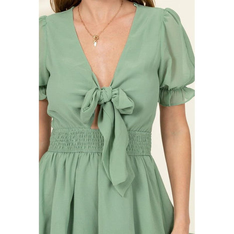 Days Like This Tie-Front Mini Dress