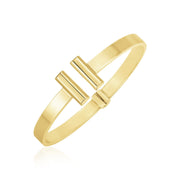 Bids.com 14k Yellow Gold High Polish Bar Cuff Bangle (6mm) Bracelets